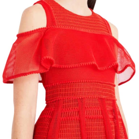 Red Maje Party Dress - Picture 2 of 8